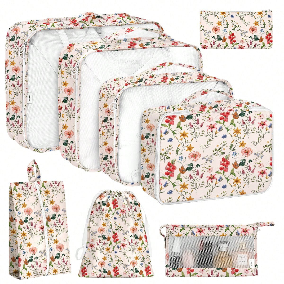 Set organizador de viaje Fleur